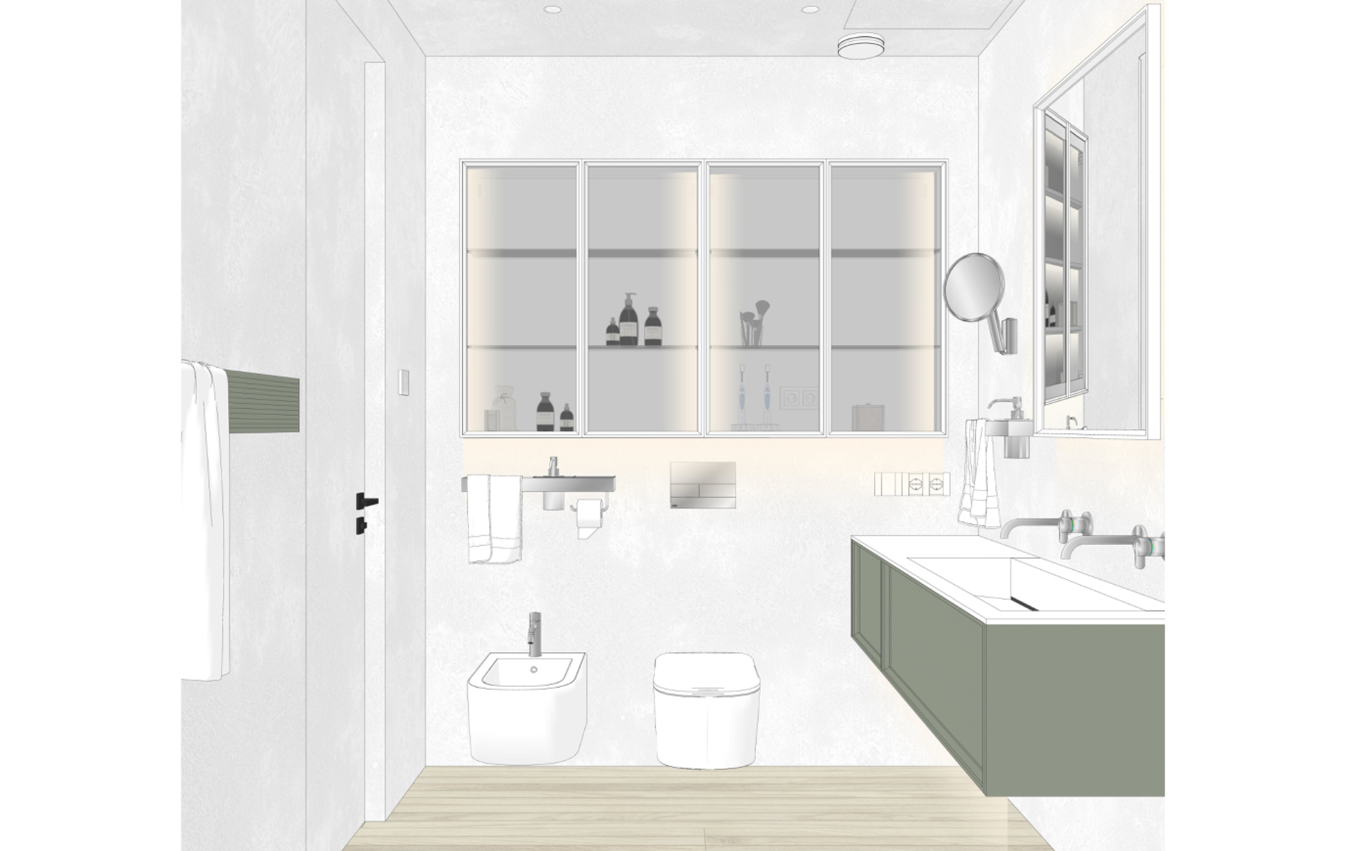 Мебель для ванной в современном стиле