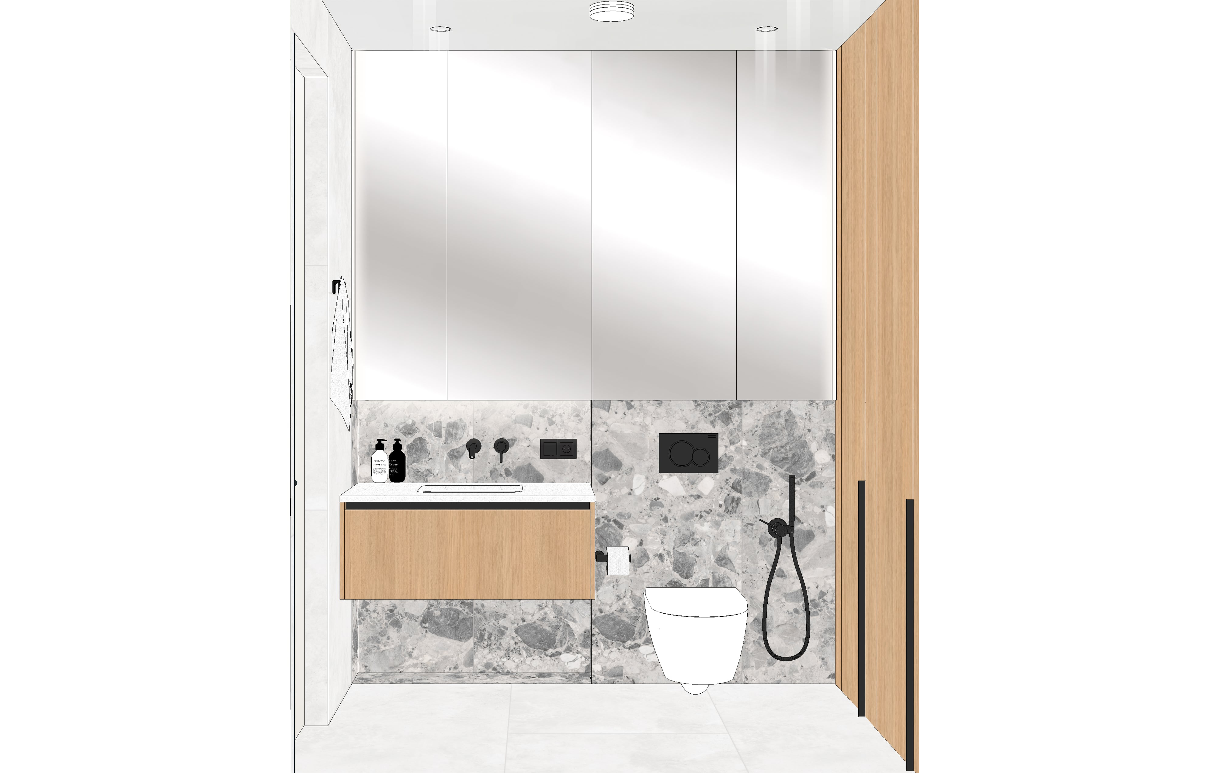 Дизайн-проект ванной комнаты