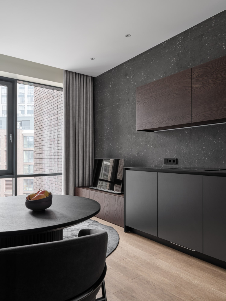 Дизайн кухни в двухкомнатной квартире в ЖК ILOVE