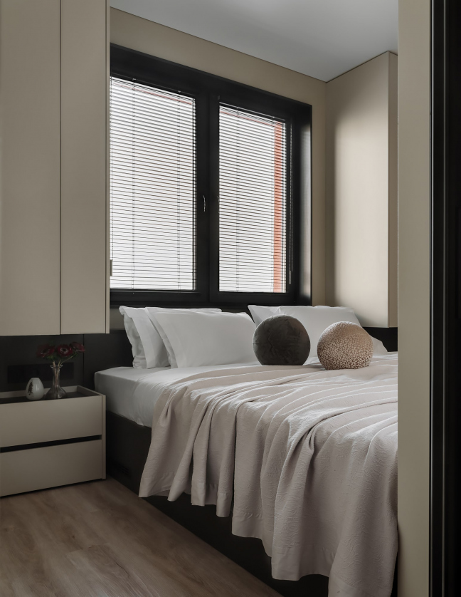 Спальня в однокомнатной квартире