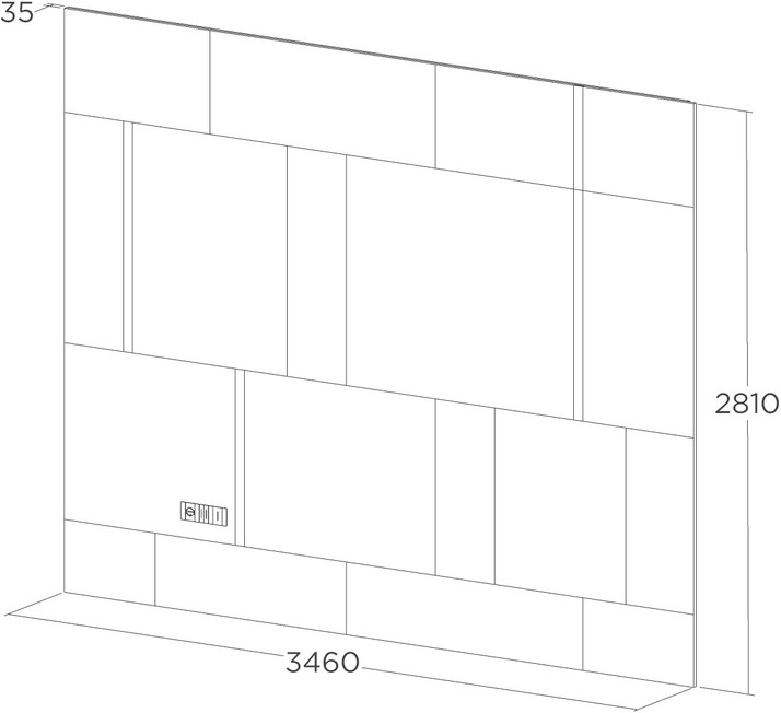 Стеновые панели с текстурой ясеня в спальне