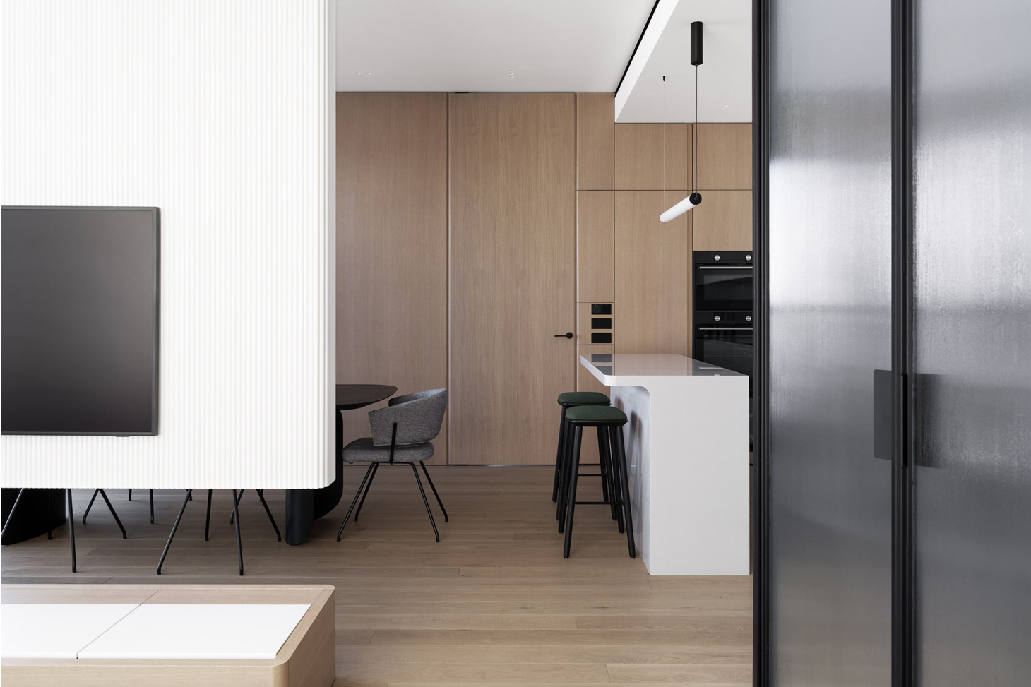 Мебель для кухни-гостиной из МДФ