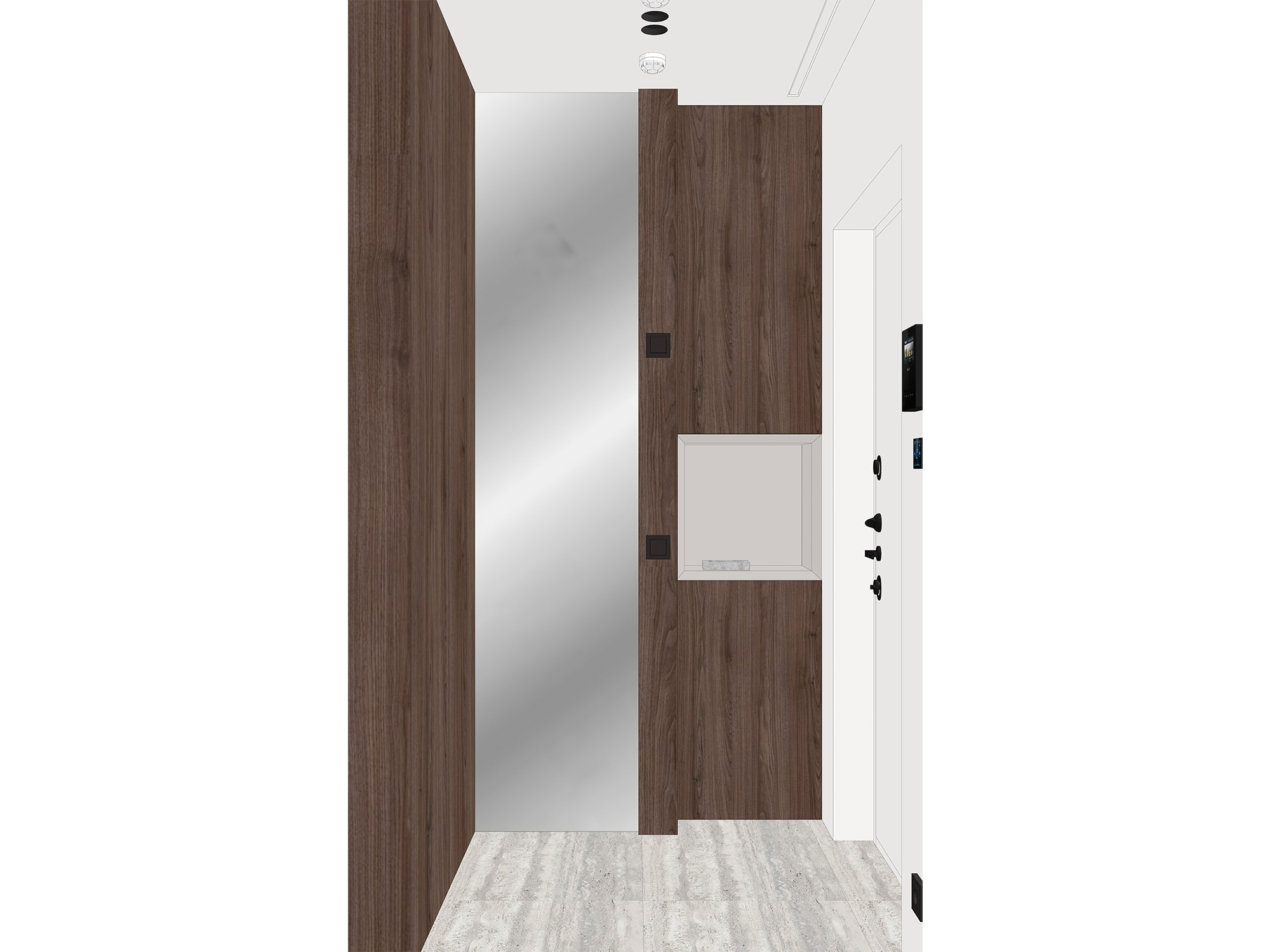 Дизайн-проект прихожей в современном стиле