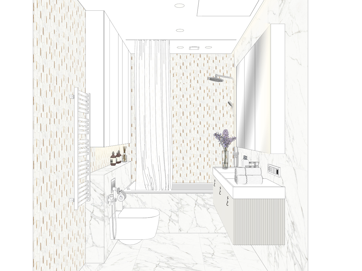 Ванная комната с мебелью