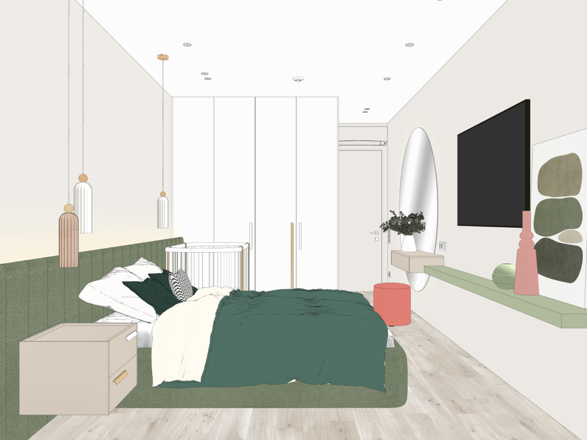 Современная мебель для спальни на заказ