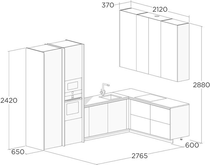 Дизайн угловой кухни