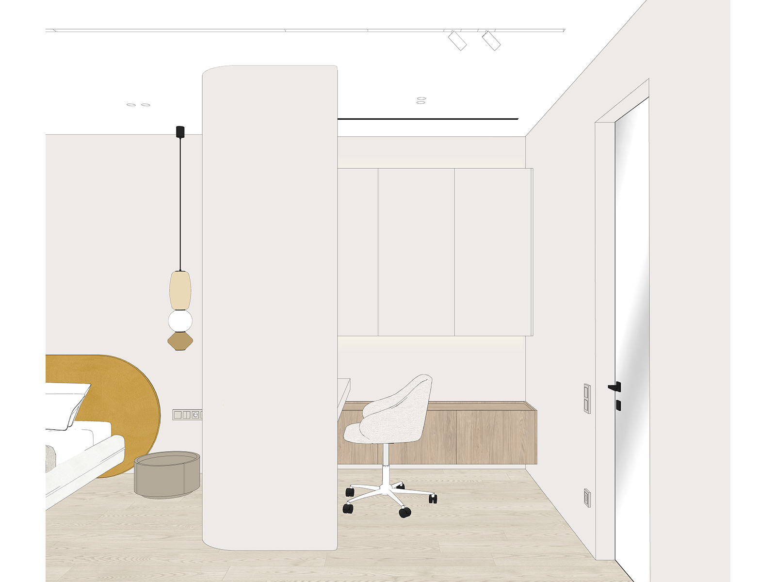 Интерьер в бежевых цветах