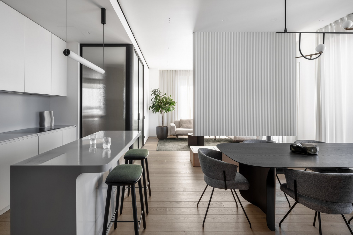 Кухня-гостиная в современном стиле