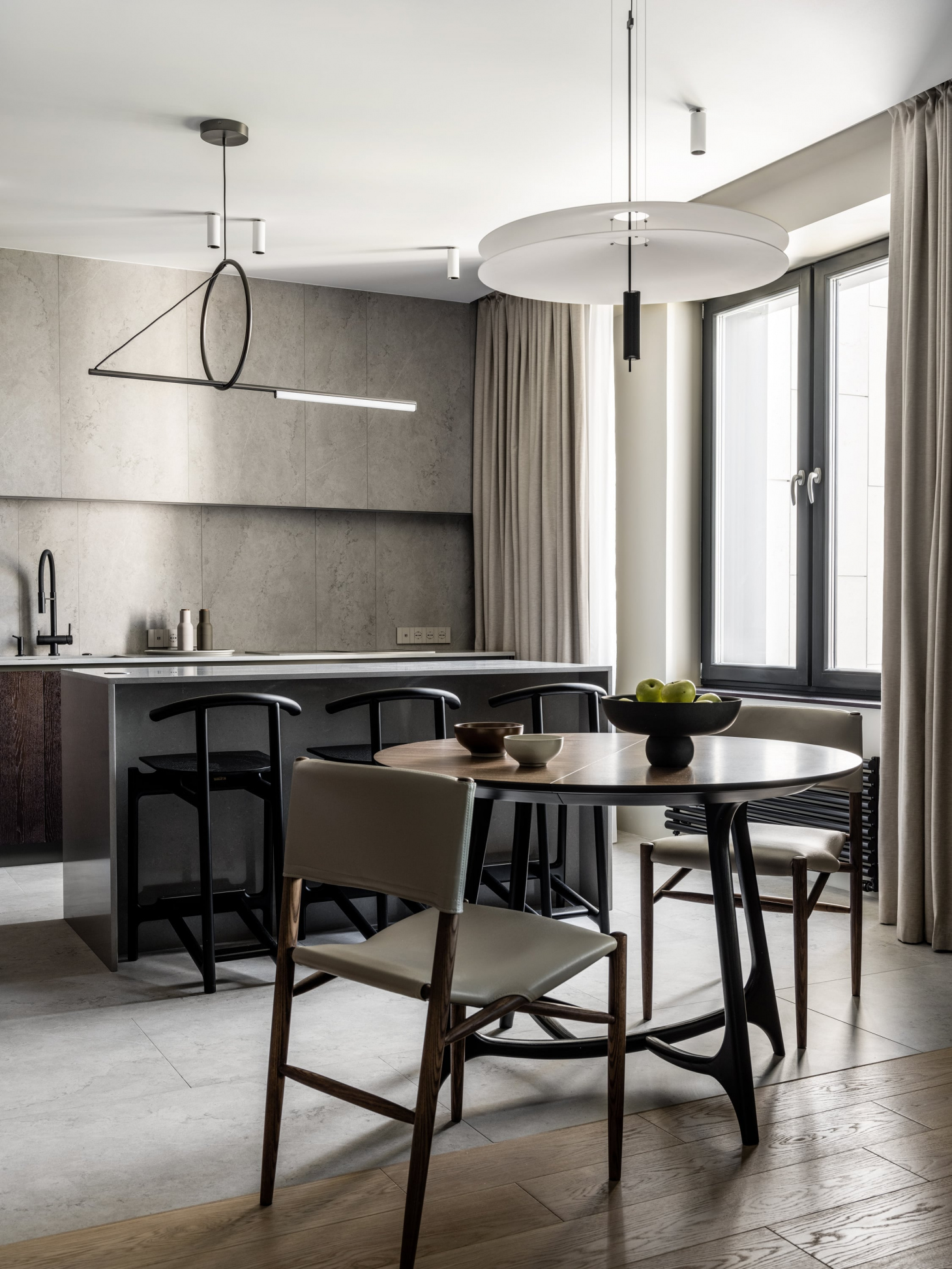 Кухонный остров с ящиками