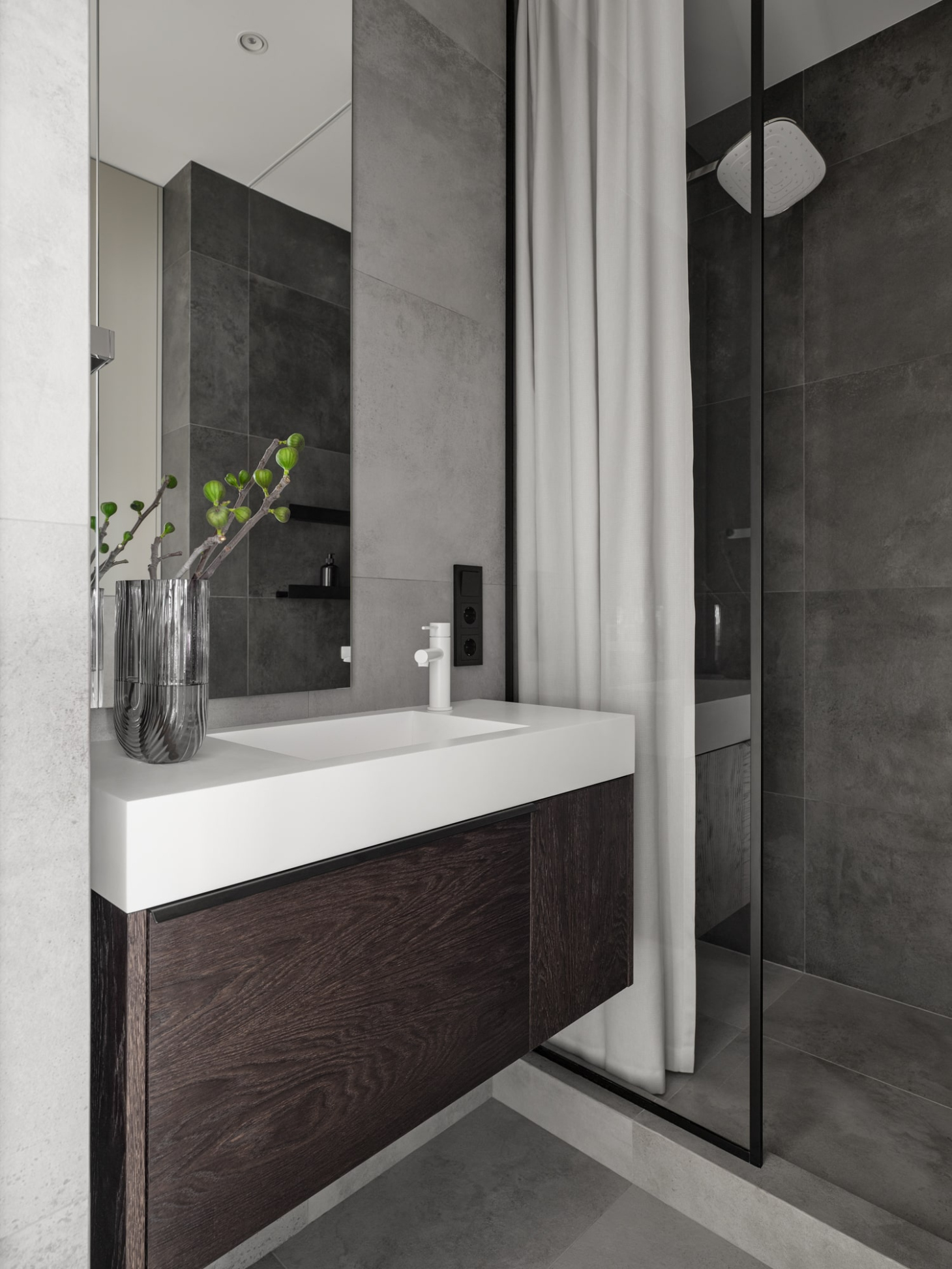 Дизайн душевой в Москве в ЖК ILOVE