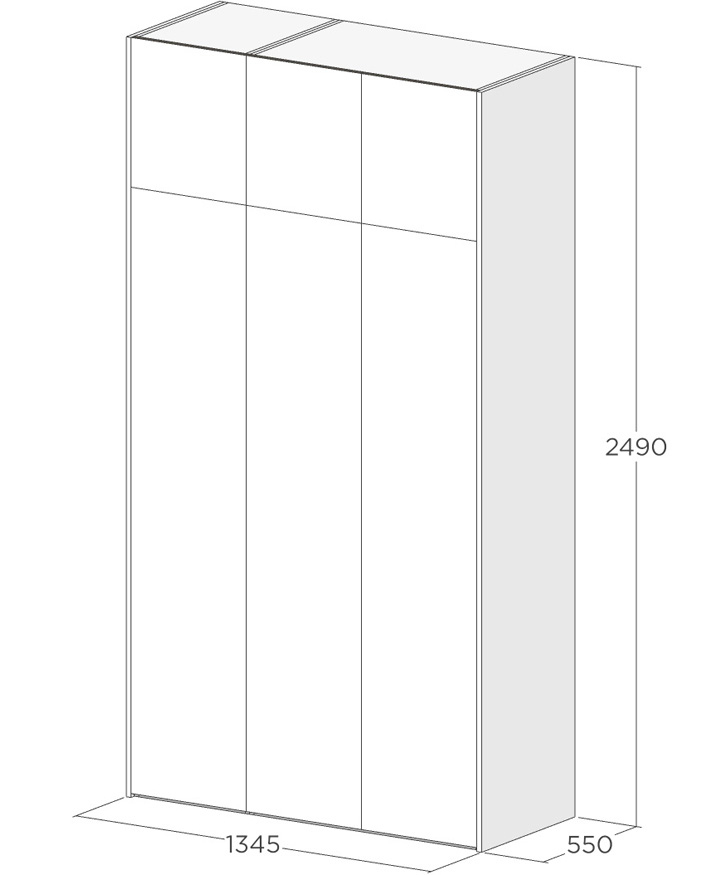 Шкаф для одежды и обуви из МДФ