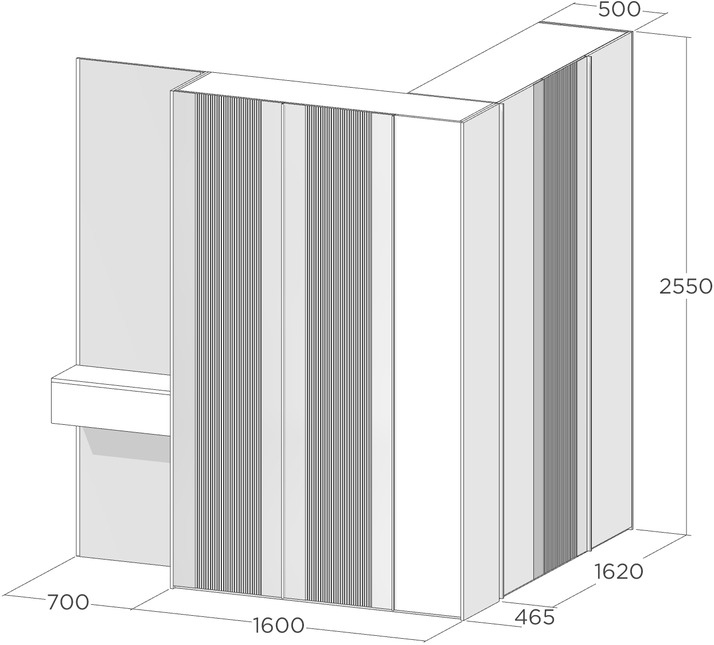 Большой шкаф в прихожей