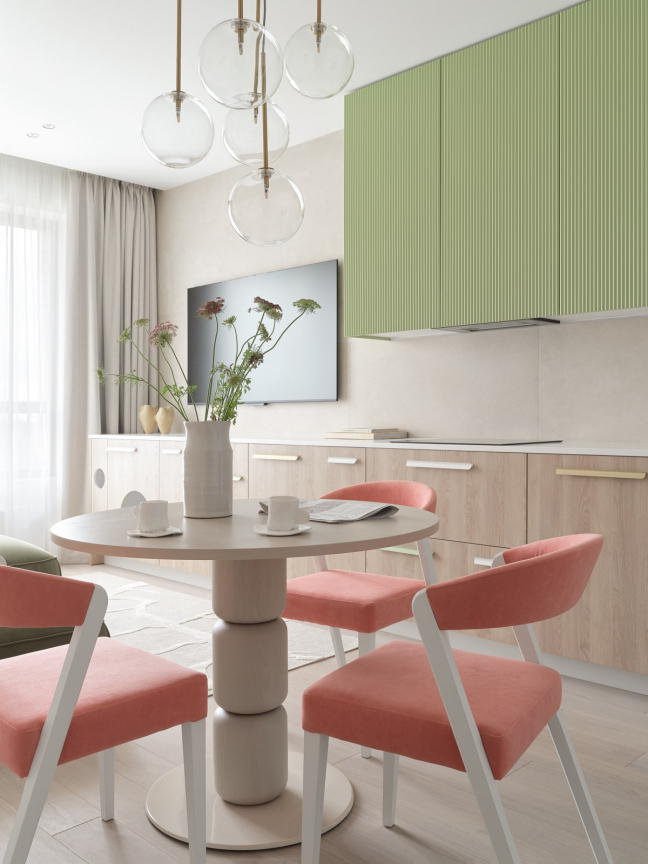 Дизайн кухни-гостиной 18 квадратных метров