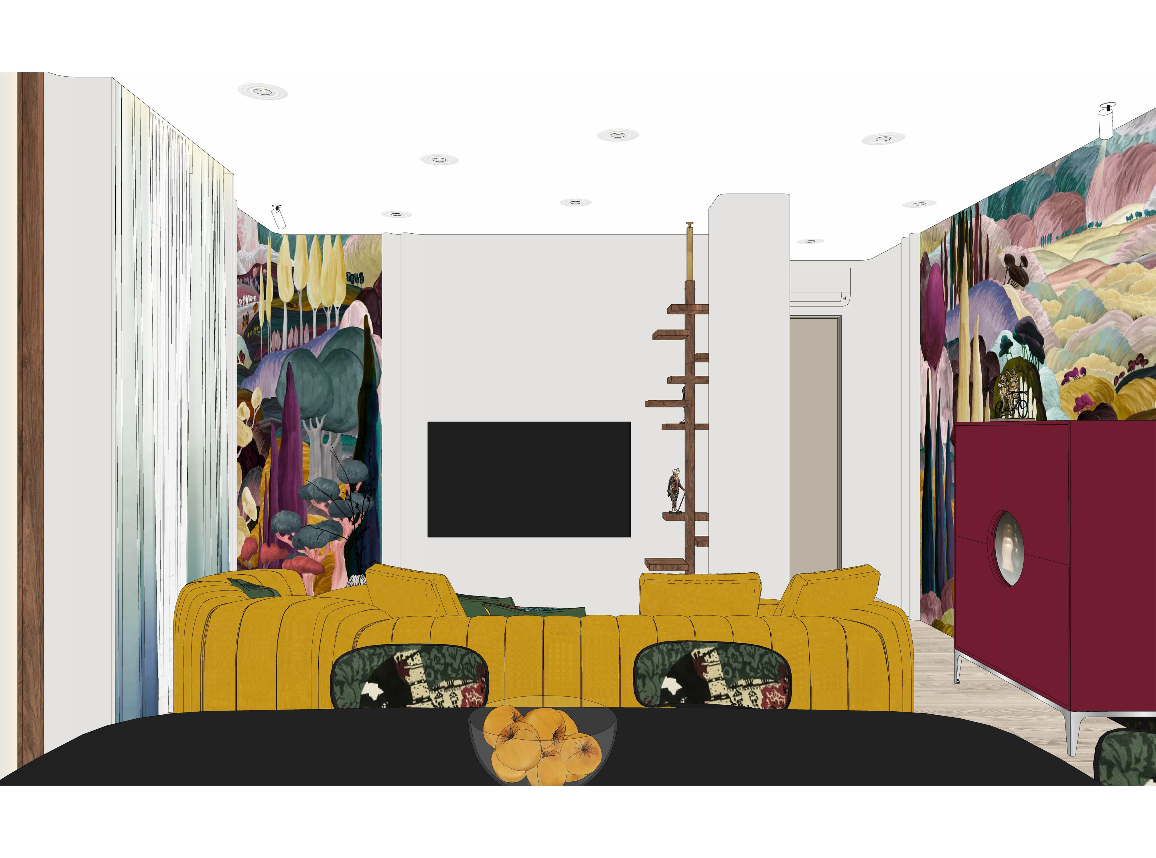 Дизайн интерьера гостиной в современном стиле