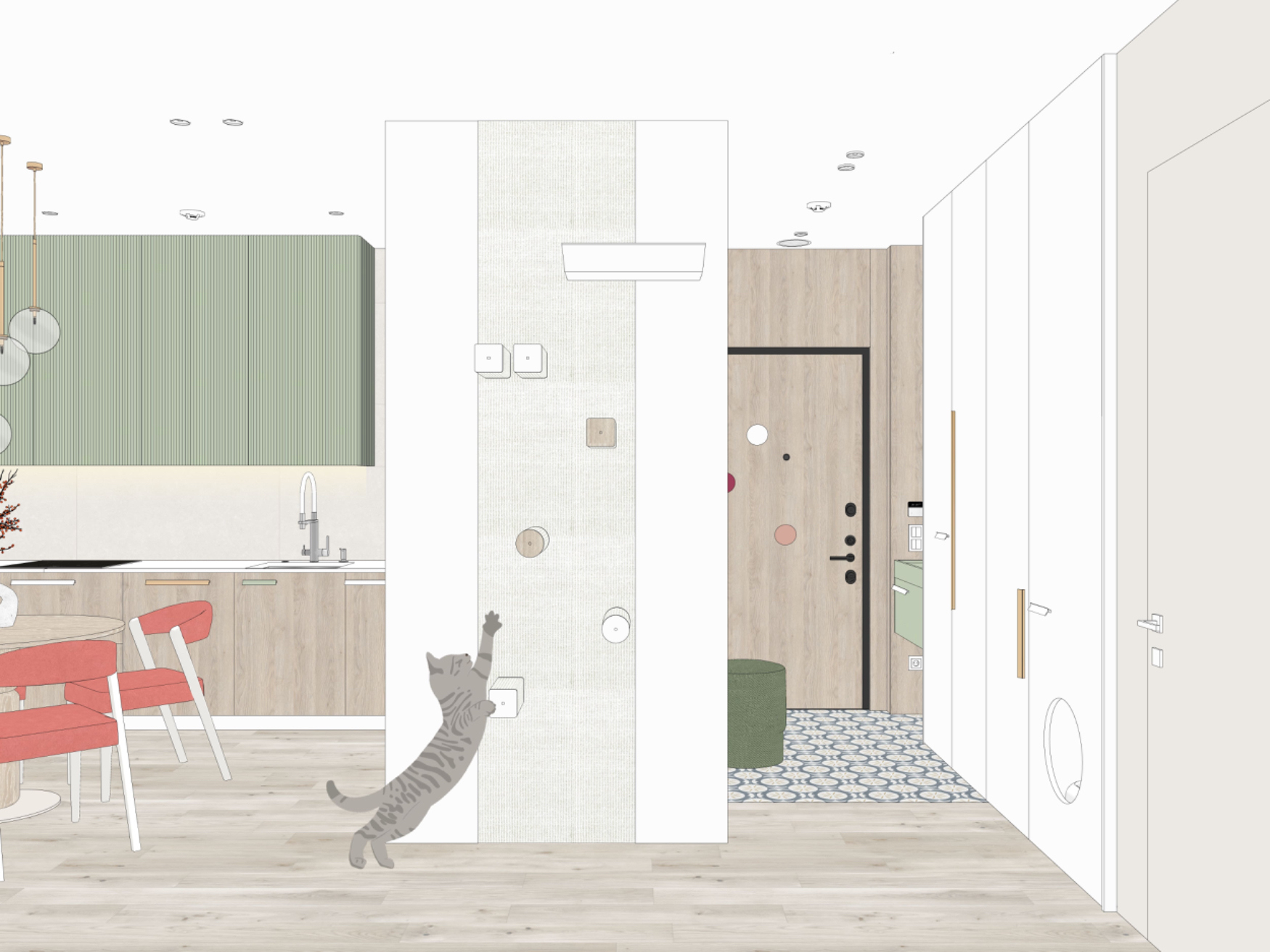 Дизайн-проект интерьера двухкомнатной квартиры