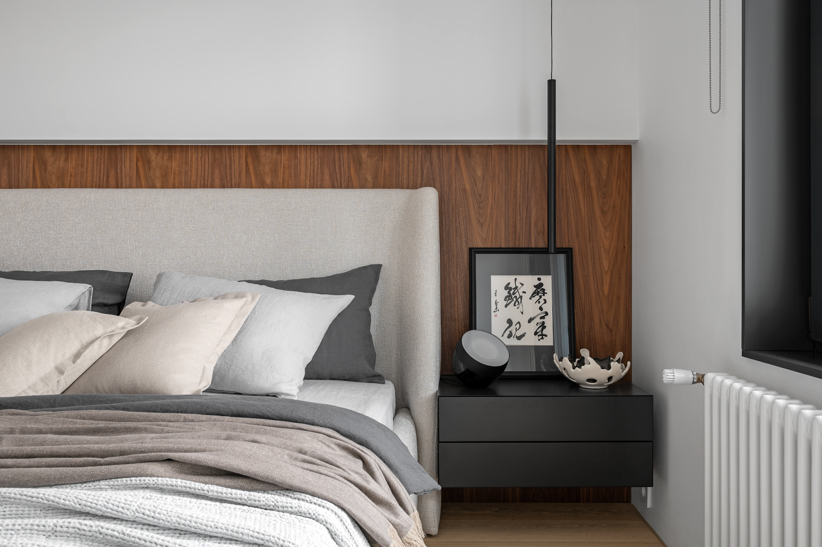 Стеновые панели в шпоне в спальне