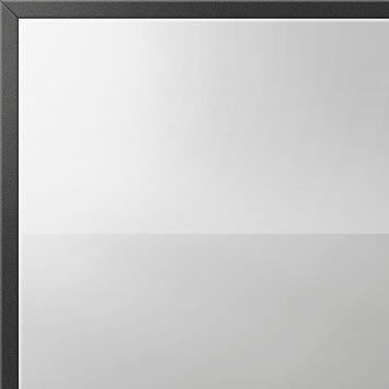 Серебряное зеркало в черной рамке