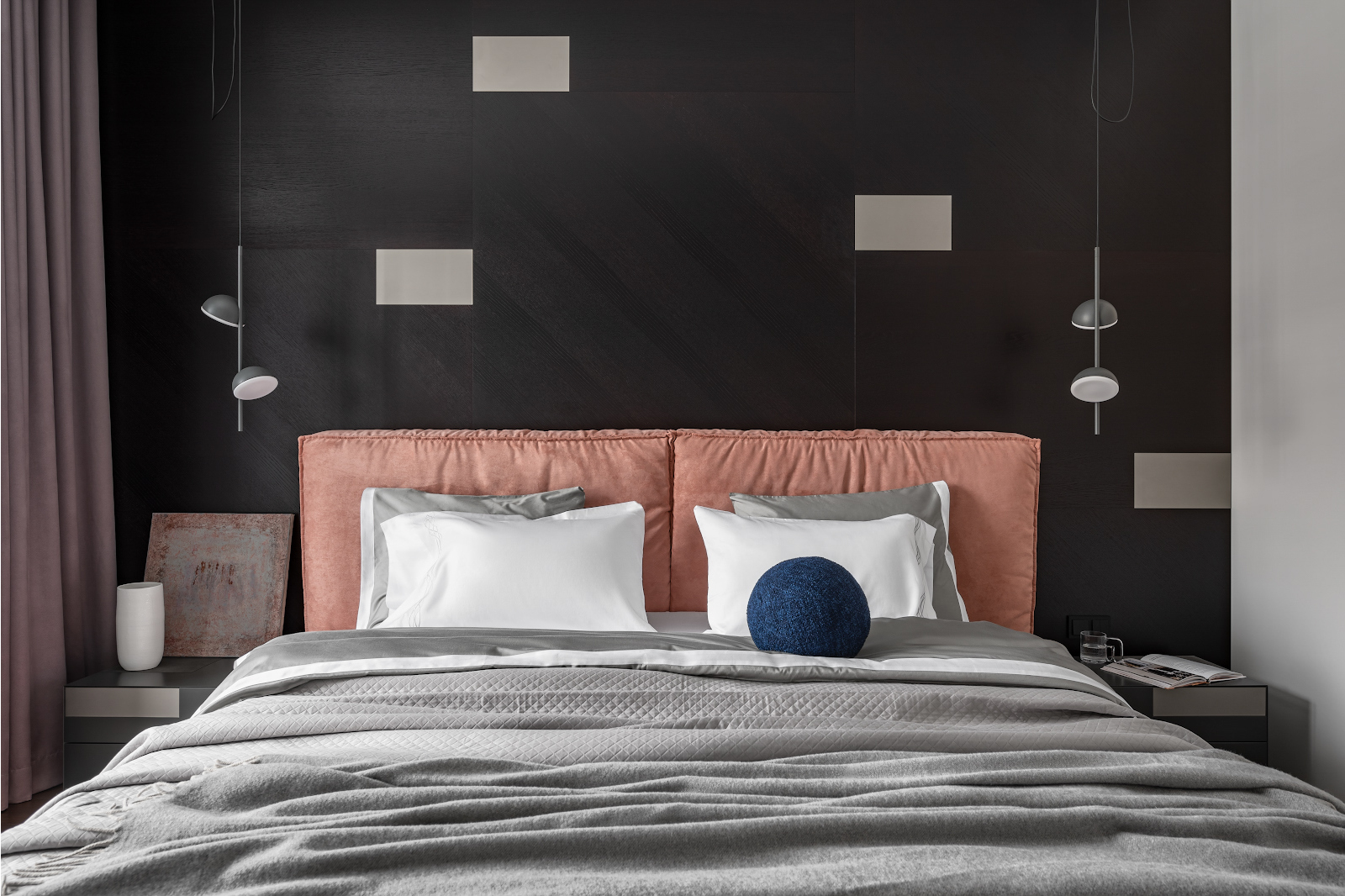 Стеновые панели со шпоном дуба в цвете венге